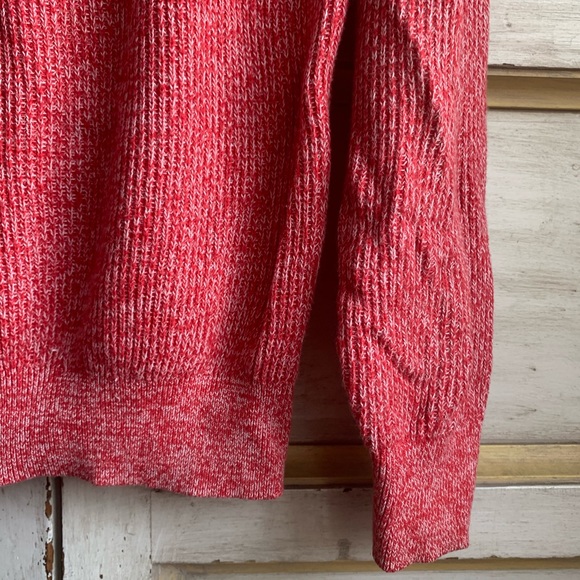 Uniqlo Red Marled Cotton Crewneck Sweater - Picture 11 of 11